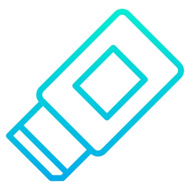 Bir kutu simgesinin vektör illüstrasyonu