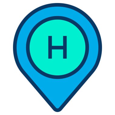 konum minimalist vektör simgesi beyaz üzerinde izole