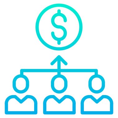 yönetim web simgesi basit illüstrasyon