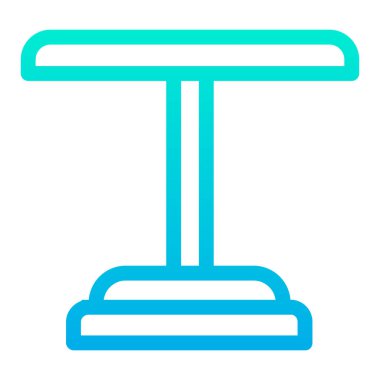 Tablo basit simgesi, vektör illüstrasyonu