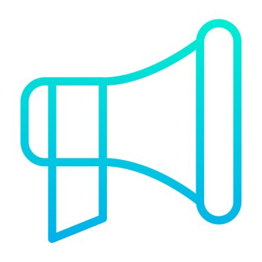 megafon simgesi, vektör illüstrasyonu