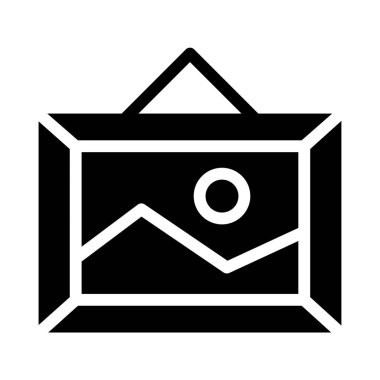 resim simgesi, beyaz üzerinde izole edilmiş minimalist vektör