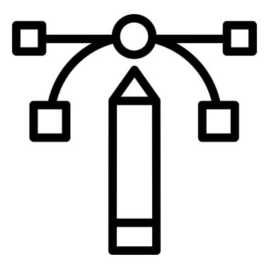 Tasarım konsepti, beyaza izole edilmiş minimal vektör simgesi