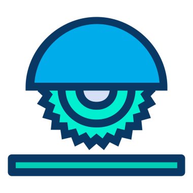 Gördüm. Web simgesi basit illüstrasyon