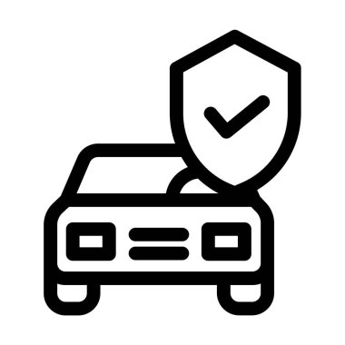 Araba sigortası. Web simgesi
