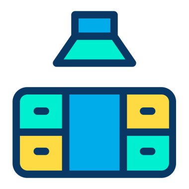 Dolap. Web simgesi basit illüstrasyon