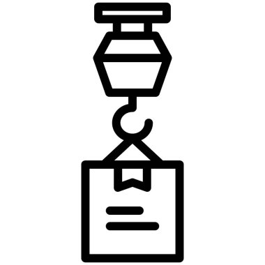 Vinç. Web simgesi basit illüstrasyon