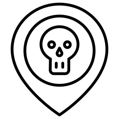 konum minimalist vektör simgesi beyaz üzerinde izole