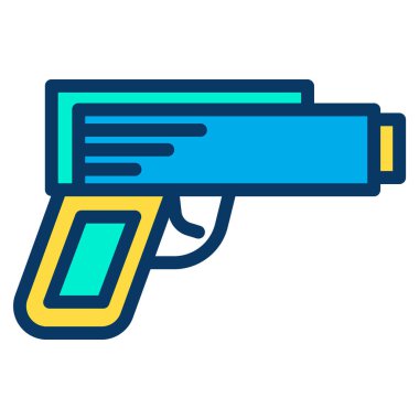 Silah silah silah ikonunun vektör illüstrasyonu