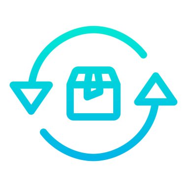 Paket web simgesi basit illüstrasyon