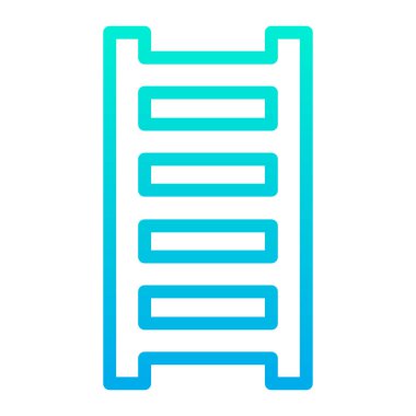 merdiven ağ ikonu vektör illüstrasyonu