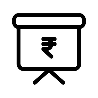 sunum simgesi vektör illüstrasyonu