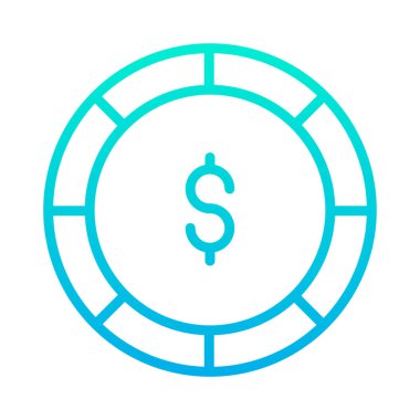 iş ve finans düz vektör simgesi 