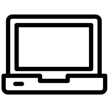 dizüstü bilgisayar simgesi, vektör illüstrasyonu