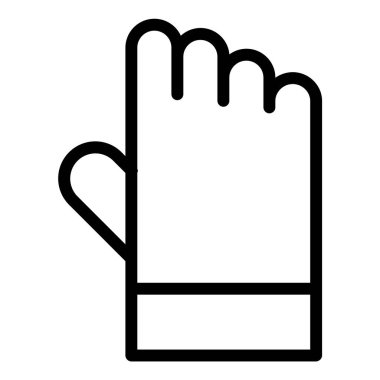 Tek el eldiven. vektör illüstrasyonu