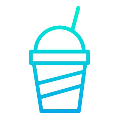 Dondurma ikonu vektörü. Gazoz tabelası. izole edilmiş sınır sembolü çizimi