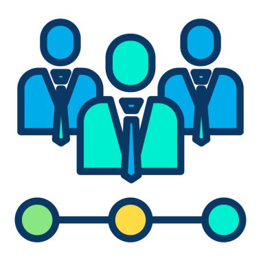 iş yönetimi vektör simgesi