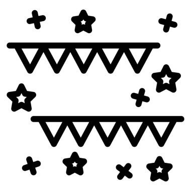  Çelenkler. Web simgesi basit illüstrasyon