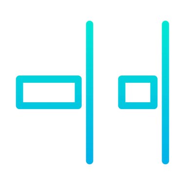 Yatay Sağ Dağıtım Ağ simgesi basit vektör illüstrasyonuName