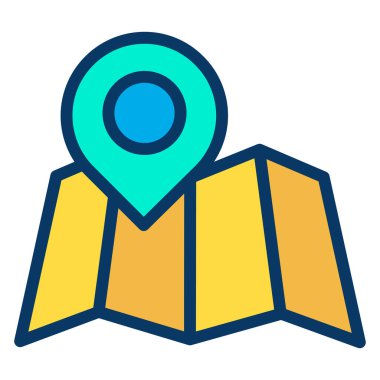 konum pin web simgesi basit illüstrasyon
