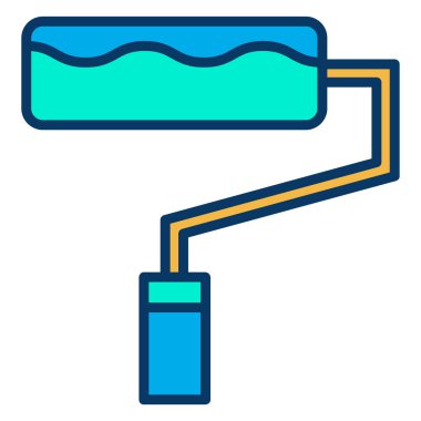 Boya silindiri. Basit resimleme