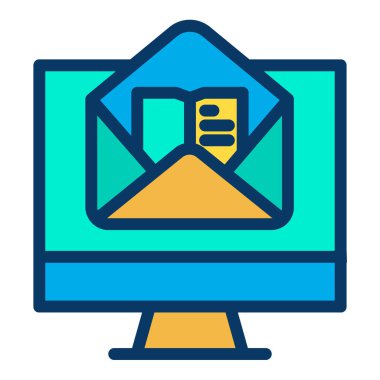 E- posta simgesi vektör illüstrasyonu