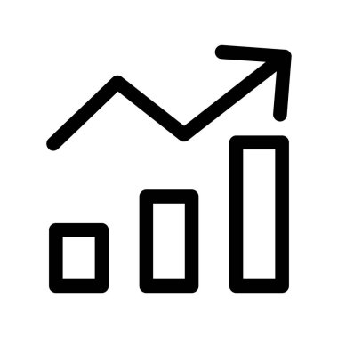 Basit iş grafik simgesi, vektör illüstrasyonu