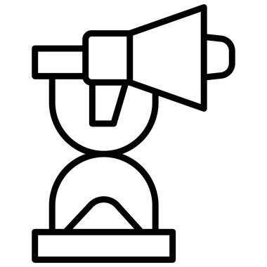 Zaman basit simgesi, vektör illüstrasyonu