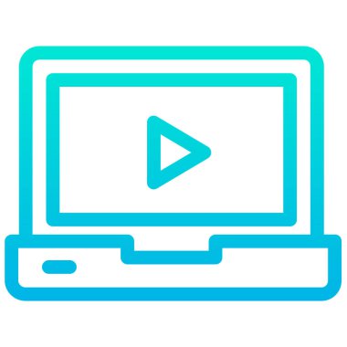 dizüstü bilgisayar simgesi, vektör illüstrasyonu