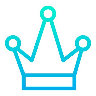 Taç. Web simgesi basit illüstrasyon