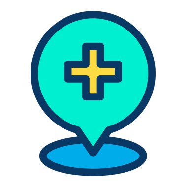 Minimalist vektör simgesi beyaza izole edildi