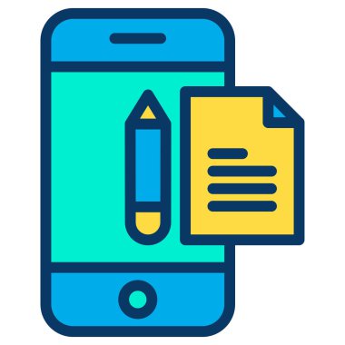 Cep telefonu. Web simgesi basit illüstrasyon