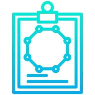 Beyaz arkaplan üzerindeki basit finans raporu vektör resimlemesi