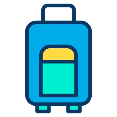 seyahat çantası. Basit resimleme