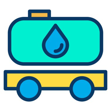 Yakıt deposu. Basit resimleme