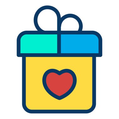 hediye kutusu vektör illüstrasyonu