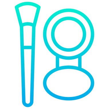 Makyaj Ağı simgesi basit vektör çizimi