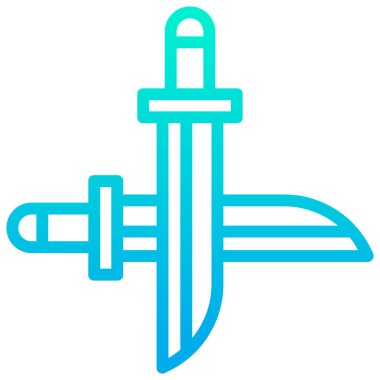 Kılıç basit simgesi, vektör gösterimi