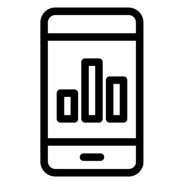 Basit iş grafik simgesi, vektör illüstrasyonu