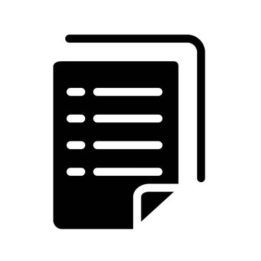 belge ikon vektör illüstrasyonu