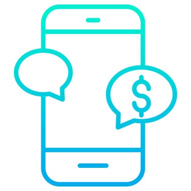 iş ve finans düz vektör simgesi 