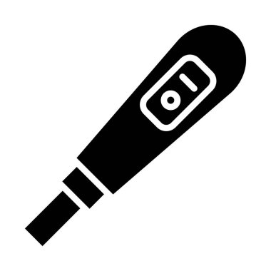 Hamilelik testi minimalist vektör simgesi beyaz üzerinde izole 