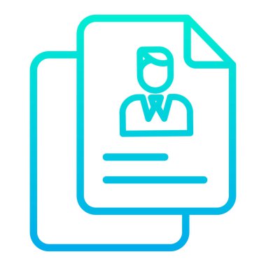 Basit UI profili simgesi, vektör illüstrasyonu