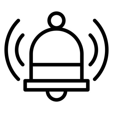 Bilgilendirme zili. Web simgesi basit illüstrasyon