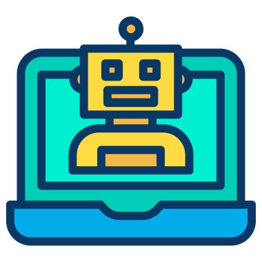 dizüstü bilgisayar simgesi, vektör illüstrasyonu