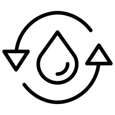 Su damlası. Basit resimleme