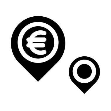 Avro para birimi kavramı basit sanat vektörü illüstrasyonu 