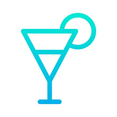 kokteyl düz kutsal kişilerin resmi, vektör çizim