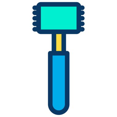 Beyaz arkaplanda basit çekiç vektör resimleme