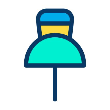 Minimalist vektör simgesi beyaza izole edildi